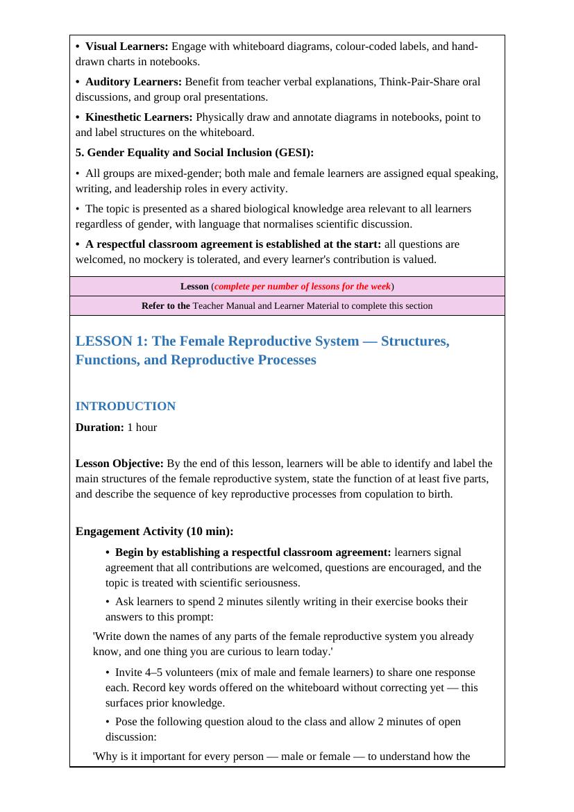 Sample lesson plan page 3 — Teaching & Learning Resources